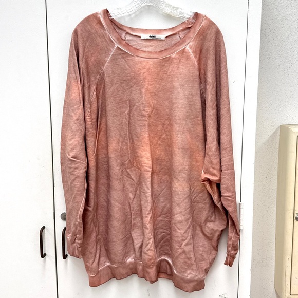 Women's Oversized Loungewear Crew Neck Sweater - Picture 2 of 5